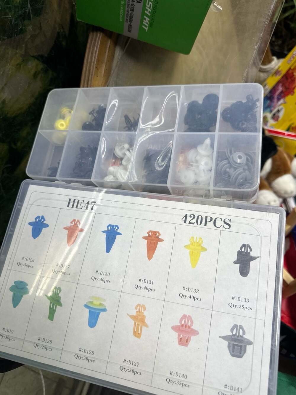 420PCS Automotive Body Retainer Clips Kit for Toyota & Lexus - Model HE47